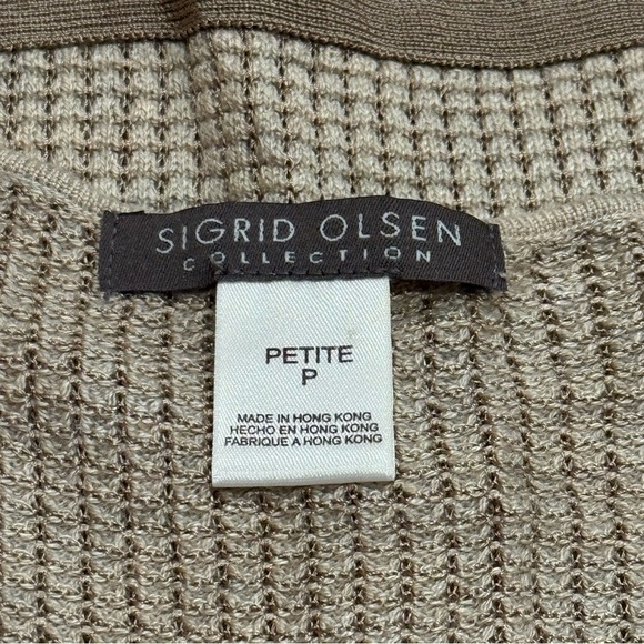 Sigrid Olsen Knit Granola Girl Cottagecore Coastal Tank Silk Cashmere Blend SP - Picture 6 of 9
